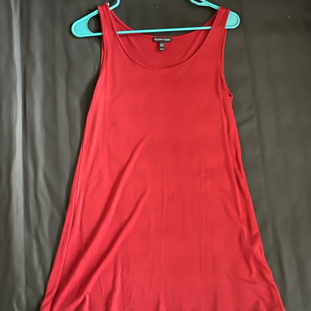 Eileen Fisher Vibrant Red Tank Top